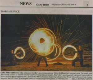 Celebrating the equinox on the beach