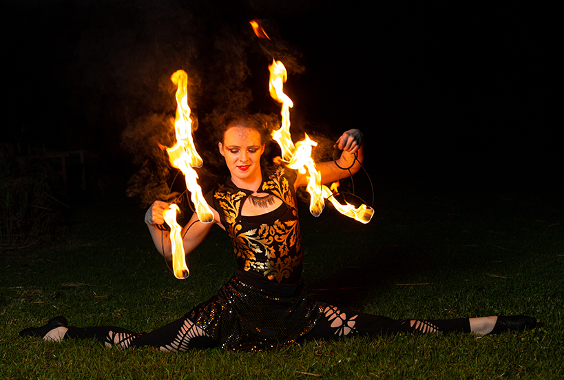 Megan Davies Photography fire dancing in cape town and johannesburg with firetribe